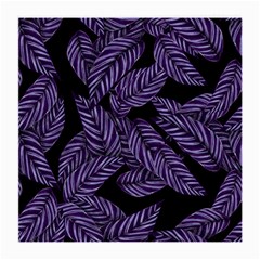 Tropical Leaves Purple Medium Glasses Cloth (2-side) by snowwhitegirl