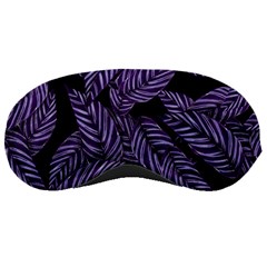 Tropical Leaves Purple Sleeping Masks by snowwhitegirl