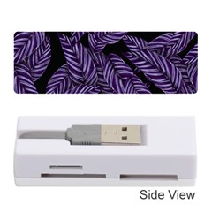 Tropical Leaves Purple Memory Card Reader (stick) by snowwhitegirl