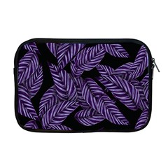 Tropical Leaves Purple Apple Macbook Pro 17  Zipper Case by snowwhitegirl