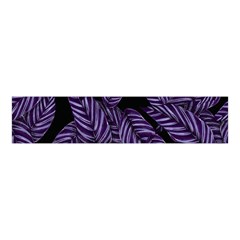 Tropical Leaves Purple Velvet Scrunchie by snowwhitegirl