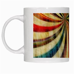 Abstract Rainbow Swirl White Mugs by snowwhitegirl