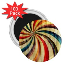 Abstract Rainbow Swirl 2 25  Magnets (100 Pack)  by snowwhitegirl