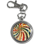 Abstract Rainbow Swirl Key Chain Watches Front