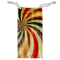 Abstract Rainbow Swirl Jewelry Bag by snowwhitegirl