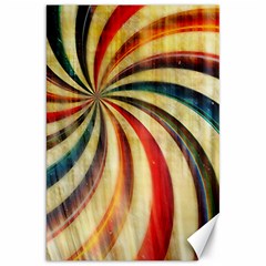 Abstract Rainbow Swirl Canvas 20  X 30  by snowwhitegirl