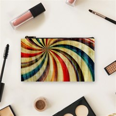 Abstract Rainbow Swirl Cosmetic Bag (small) by snowwhitegirl