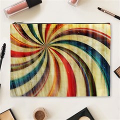 Abstract Rainbow Swirl Cosmetic Bag (xl) by snowwhitegirl