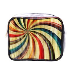 Abstract Rainbow Swirl Mini Toiletries Bag (one Side) by snowwhitegirl