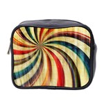 Abstract Rainbow Swirl Mini Toiletries Bag (Two Sides) Front