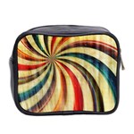 Abstract Rainbow Swirl Mini Toiletries Bag (Two Sides) Back