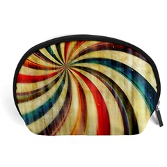 Abstract Rainbow Swirl Accessory Pouch (large) by snowwhitegirl