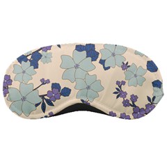 Vintage Floral Blue Pattern Sleeping Masks by snowwhitegirl