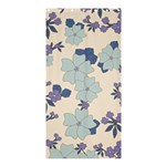 Vintage Floral Blue Pattern Shower Curtain 36  x 72  (Stall)  Curtain(36 X72 ) - 33.26 x66.24  Curtain(36 X72 )