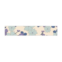 Vintage Floral Blue Pattern Flano Scarf (mini) by snowwhitegirl