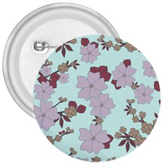 Vintage Floral Lilac Pattern 3  Buttons by snowwhitegirl