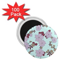 Vintage Floral Lilac Pattern 1 75  Magnets (100 Pack)  by snowwhitegirl