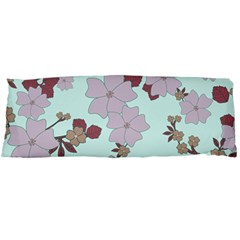 Vintage Floral Lilac Pattern Body Pillow Case (dakimakura) by snowwhitegirl