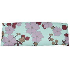 Vintage Floral Lilac Pattern Body Pillow Case Dakimakura (two Sides) by snowwhitegirl