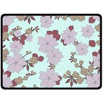 Vintage Floral Lilac Pattern Double Sided Fleece Blanket (Large)  80 x60  Blanket Front