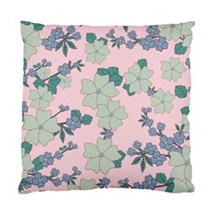 Vintage Floral Lilac Pattern Pink Standard Cushion Case (one Side) by snowwhitegirl