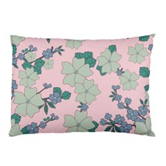 Vintage Floral Lilac Pattern Pink Pillow Case (two Sides) by snowwhitegirl