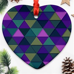 Blue Geometric Ornament (heart) by snowwhitegirl