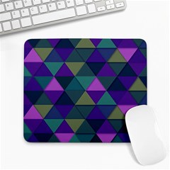 Blue Geometric Large Mousepads by snowwhitegirl