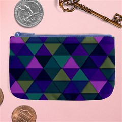 Blue Geometric Large Coin Purse by snowwhitegirl