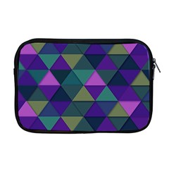 Blue Geometric Apple Macbook Pro 17  Zipper Case by snowwhitegirl