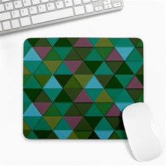 Green Geometric Large Mousepads by snowwhitegirl