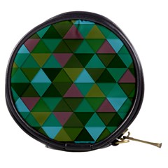 Green Geometric Mini Makeup Bag by snowwhitegirl