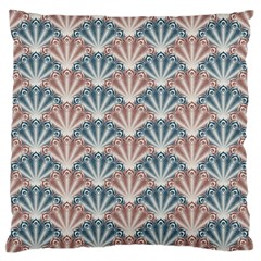 Vintage Scallop Blue Red Pattern Standard Flano Cushion Case (two Sides) by snowwhitegirl