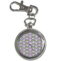 Vintage Scallop Violet Green Pattern Key Chain Watches by snowwhitegirl