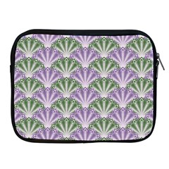 Vintage Scallop Violet Green Pattern Apple Ipad 2/3/4 Zipper Cases by snowwhitegirl