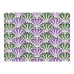 Vintage Scallop Violet Green Pattern Double Sided Flano Blanket (mini)  by snowwhitegirl