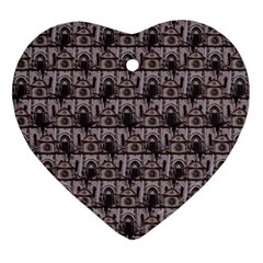 Gothic Church Pattern Ornament (heart)