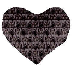 Gothic Church Pattern Large 19  Premium Heart Shape Cushions by snowwhitegirl