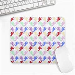 Colorful Cherubs White Large Mousepads by snowwhitegirl