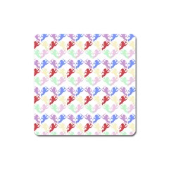 Colorful Cherubs White Square Magnet by snowwhitegirl