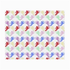 Colorful Cherubs White Small Glasses Cloth (2-side) by snowwhitegirl