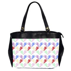 Colorful Cherubs White Oversize Office Handbag (2 Sides) by snowwhitegirl