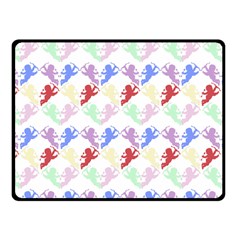 Colorful Cherubs White Fleece Blanket (small) by snowwhitegirl