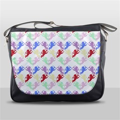 Colorful Cherubs White Messenger Bag by snowwhitegirl