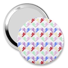 Colorful Cherubs White 3  Handbag Mirrors by snowwhitegirl