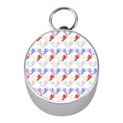 Colorful Cherubs White Mini Silver Compasses by snowwhitegirl