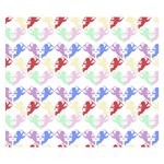 Colorful Cherubs White Double Sided Flano Blanket (Small)  50 x40  Blanket Front