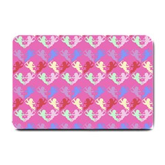 Colorful Cherubs Pink Small Doormat  by snowwhitegirl