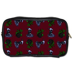 Gothic Girl Rose Red Pattern Toiletries Bag (one Side) by snowwhitegirl