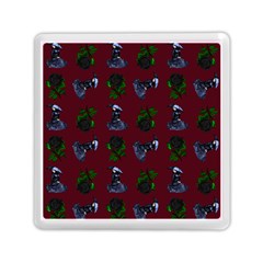 Gothic Girl Rose Red Pattern Memory Card Reader (square) by snowwhitegirl